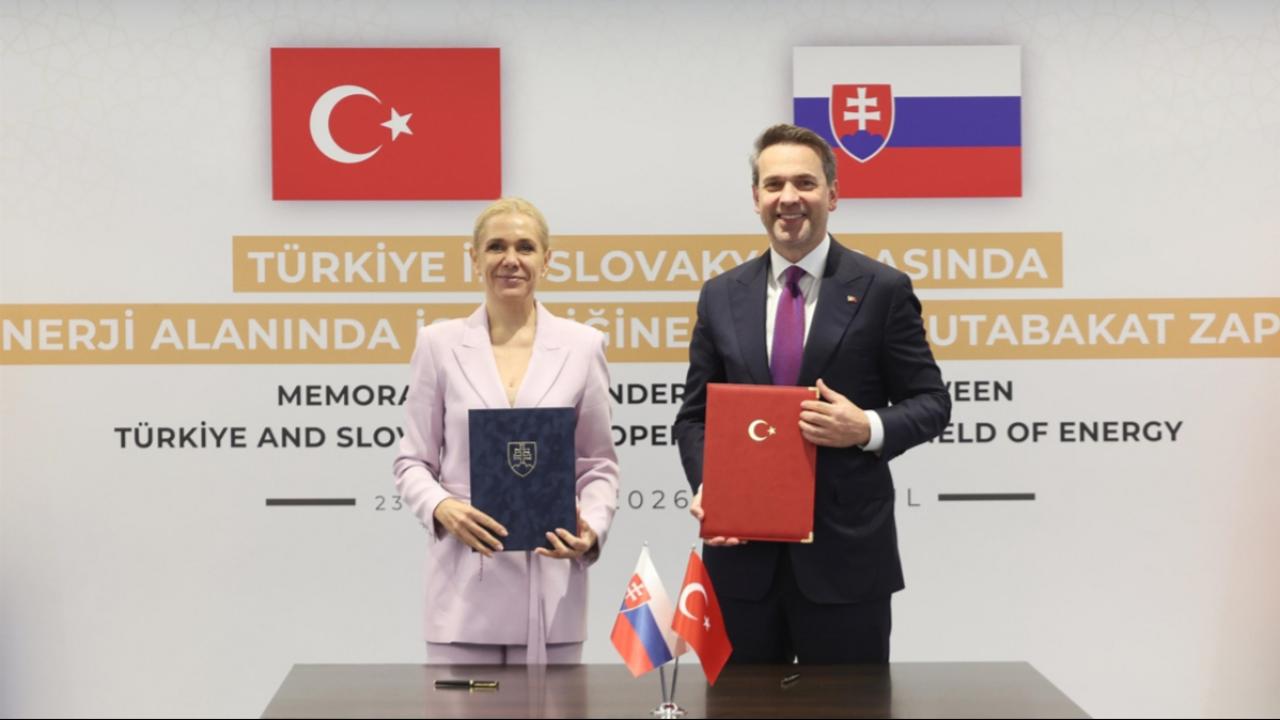 Türkiye ile Slovakya arasında enerji mutabakat zaptı imzalandı
