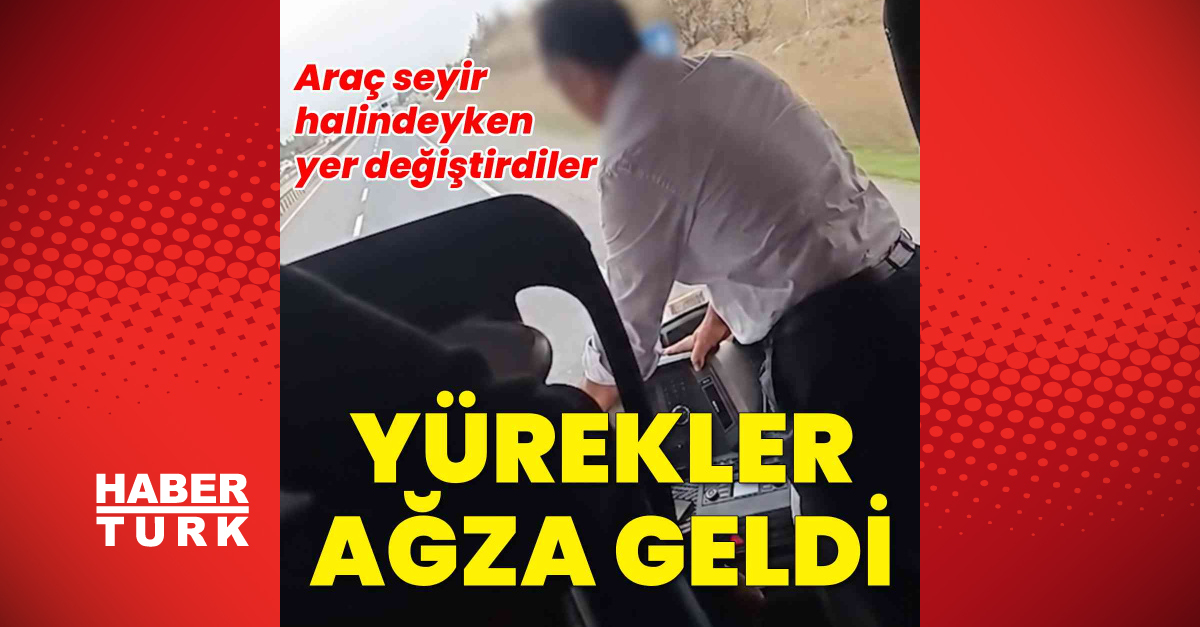 Van'dan Bursa'ya giden otobüste seyir halinde şoför değiştirdiler