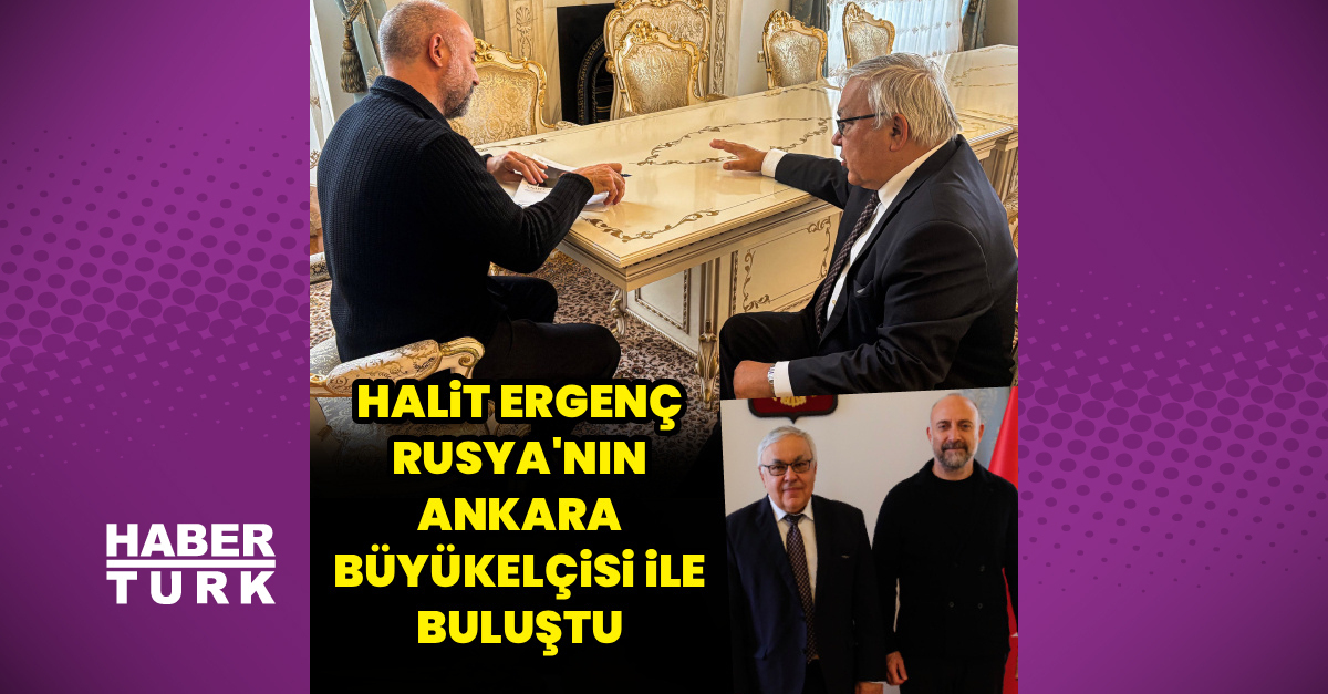 Halit Ergenç, Rusya Büyükelçisi Sergey Vershinin ile İstanbul'da buluştu