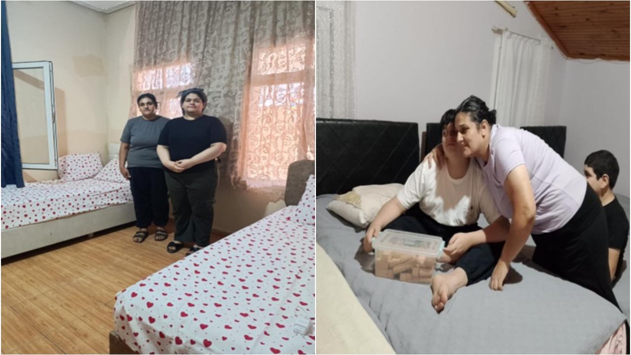 Adana'da çöp evde yaşayan anne ve 3 çocuğu yuvaya kavuştu