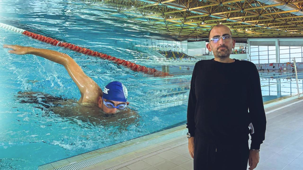 Serebral ataksi hastası Ali Nihat Erol paralimpik yüzücü oldu