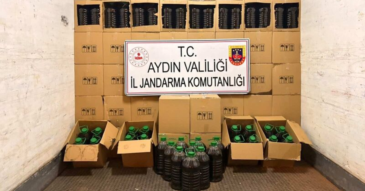 Aydın Köşk ilçesinde 5 bin 300 litre taklit zeytinyağı yakalandı