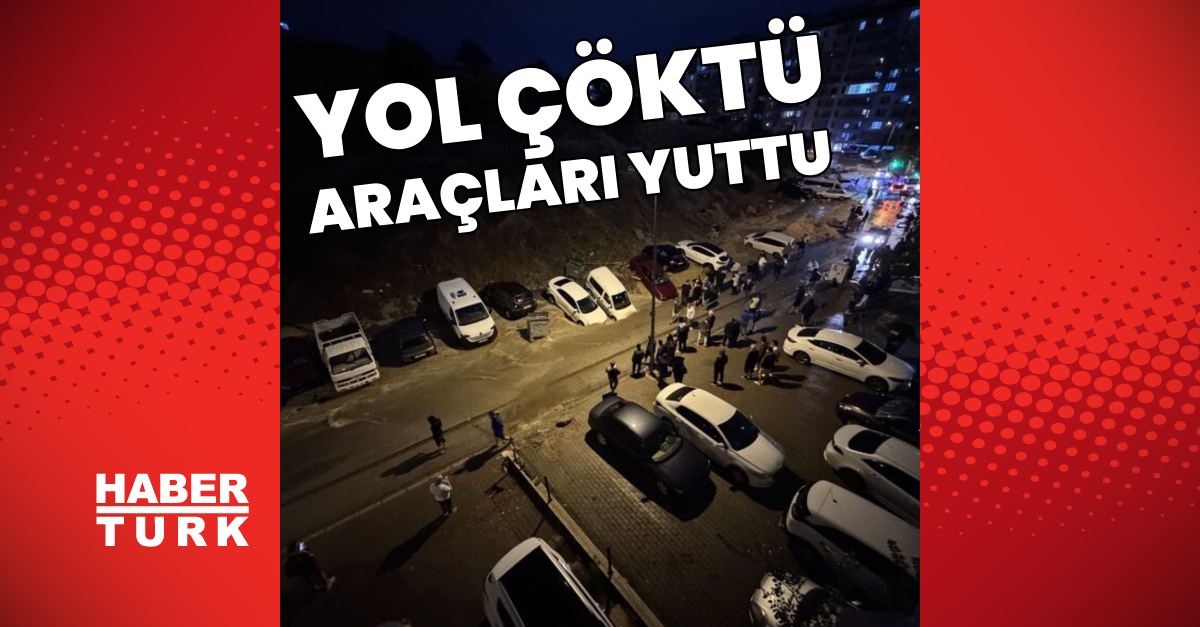 Ankara Keçiören ve Sincan'da sağanak nedeniyle yollar çöktü