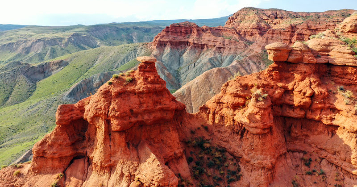 Arizona kanyonlarına benzetilen: Bayam Kızıllıkları doğa tutkunlarını