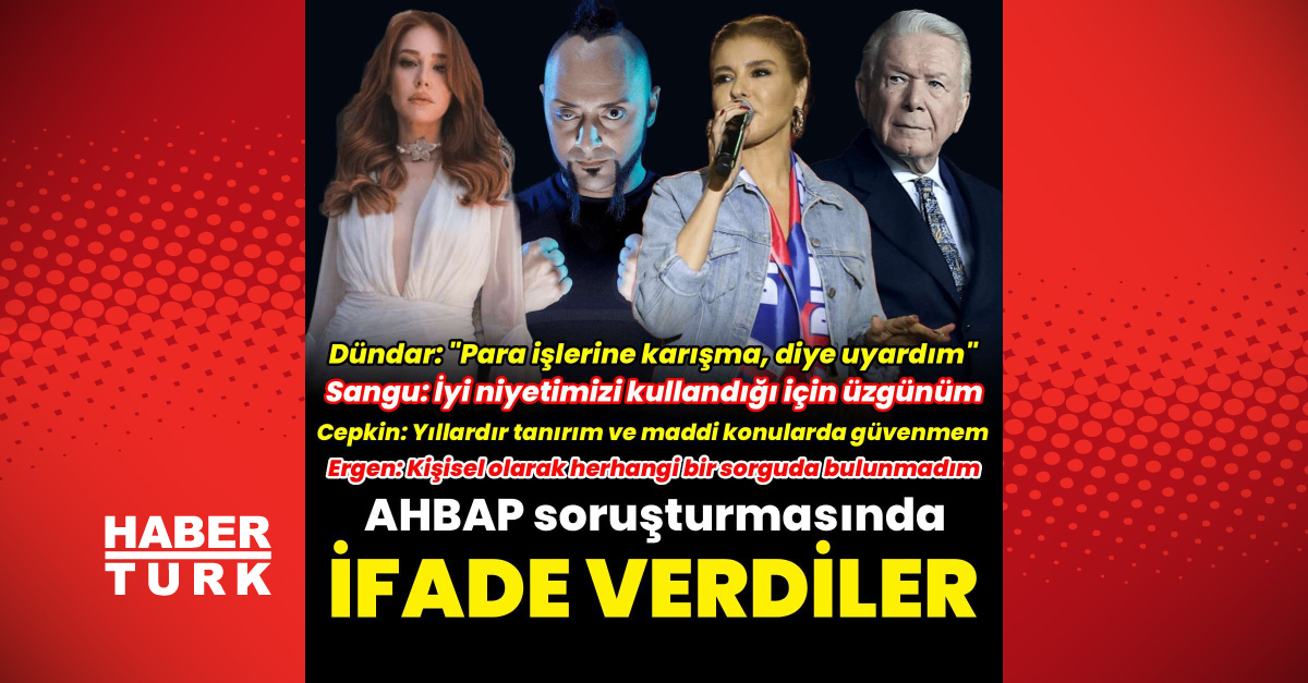 Ahbap Soruşturmasında Hayko Cepkin ve Gülben Ergen İfade Verdi