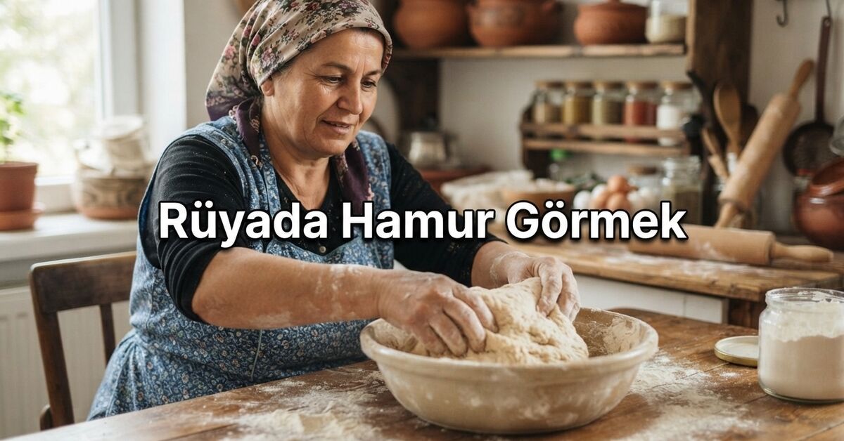 rüyada hamur görmek ve yoğurmak ne anlama gelir?