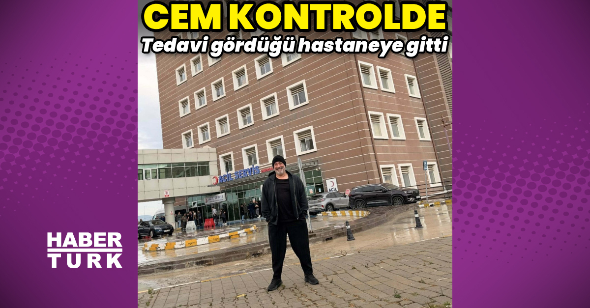 Cem Yılmaz Çanakkale'de tedavi gördüğü hastaneye kontrole geldi