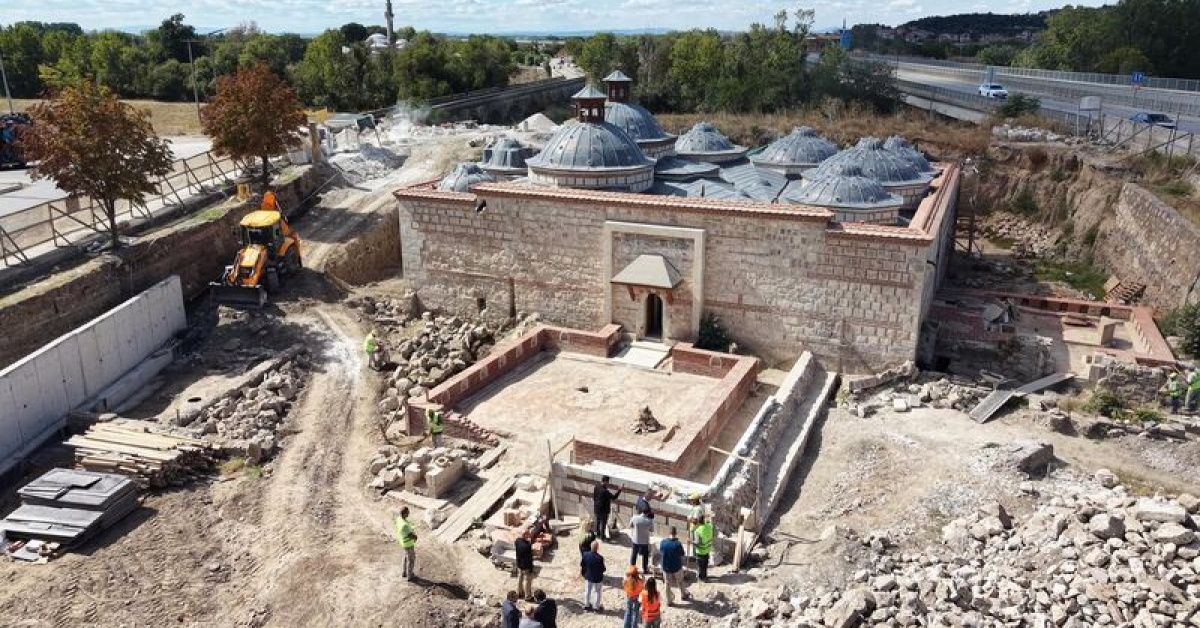 Edirne'deki 600 yıllık Gazi Mihal Hamamı restore ediliyor
