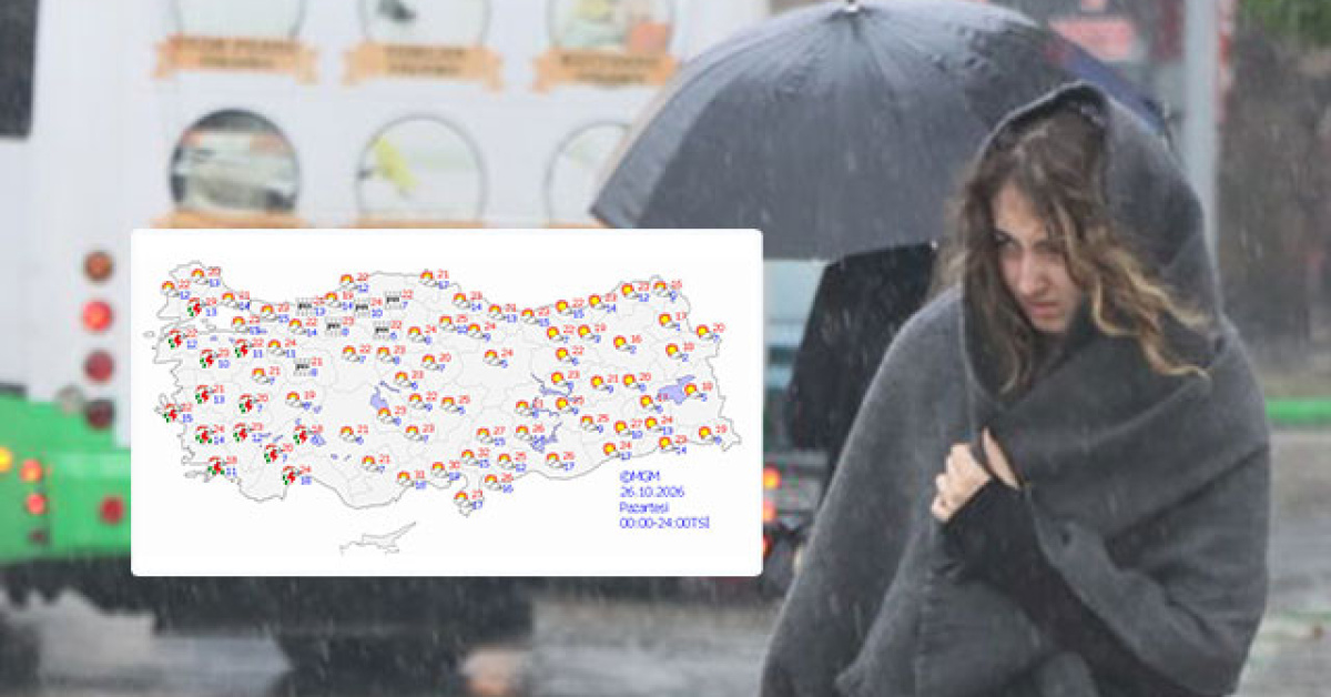 Meteoroloji'den 5 Kente Sağanak Alarmı