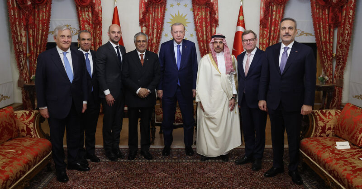 Cumhurbaşkanı Erdoğan dışişleri bakanlarını kabul etti