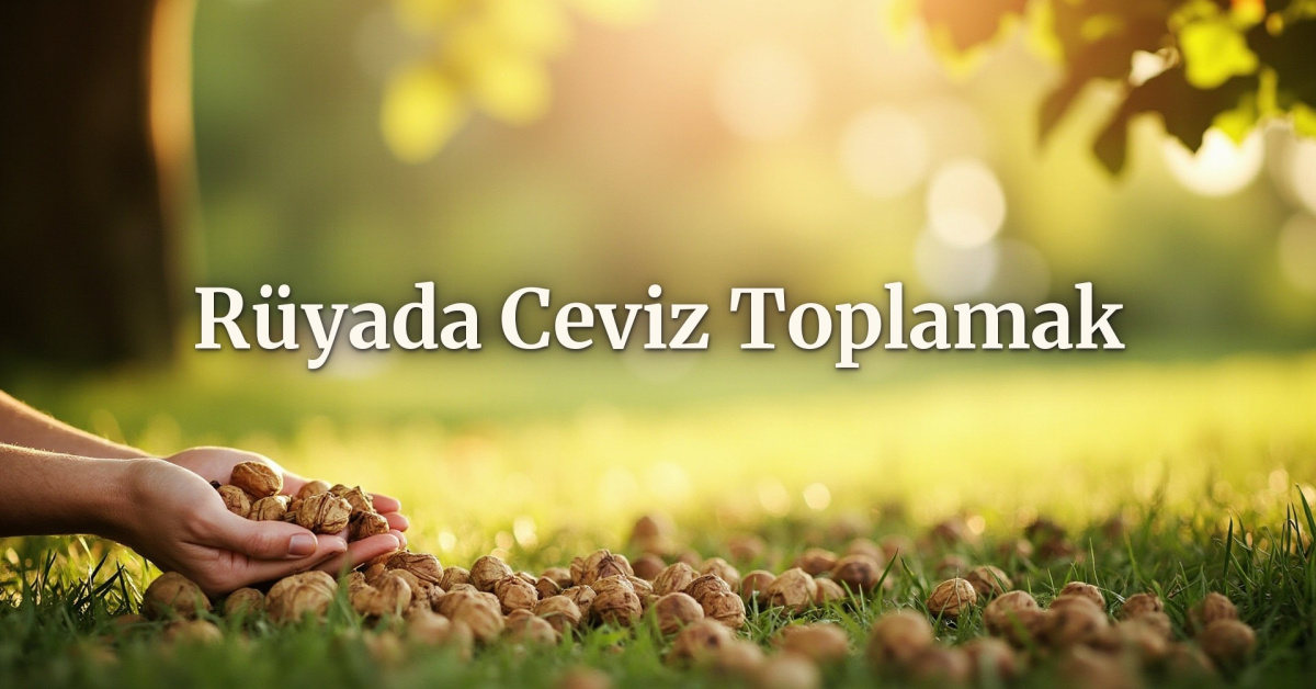 Rüyada ceviz toplamak ne anlama gelir?