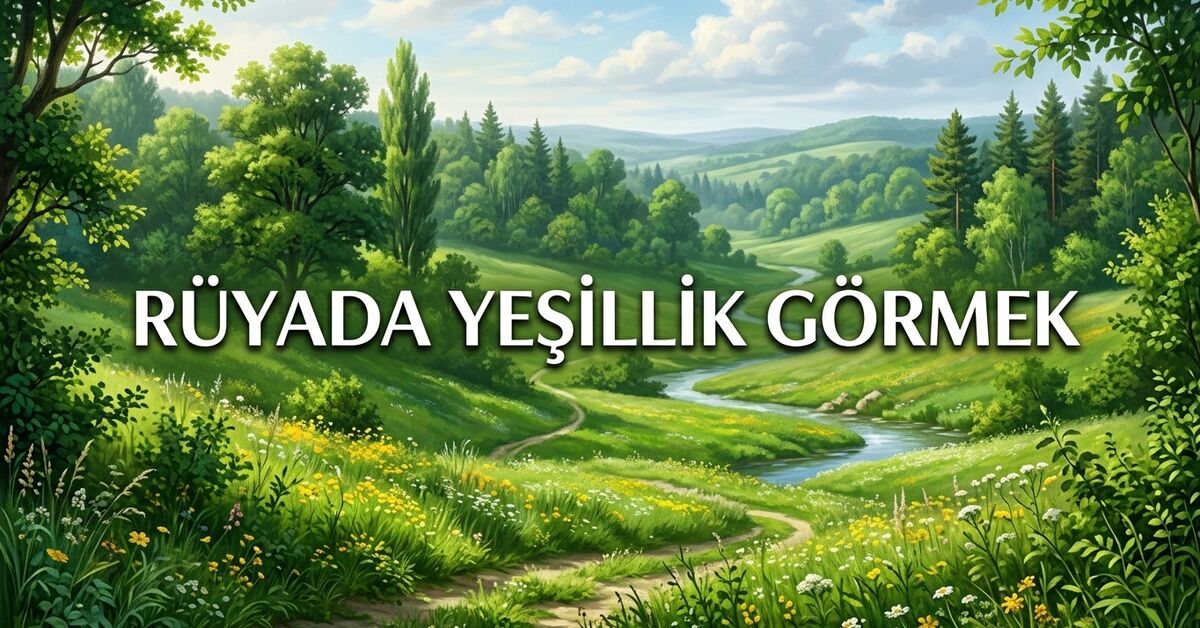 Rüyada yeşillik görmek ne anlama gelir? Tabiri