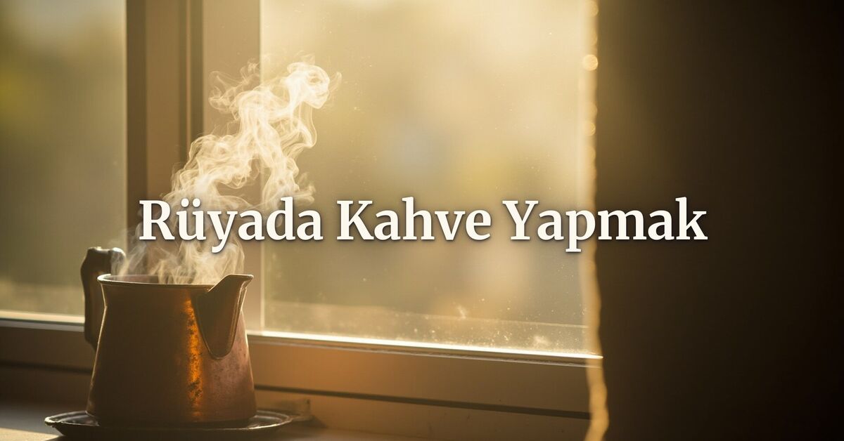 Rüyada kahve yapmak ne anlama gelir? Tabiri ve anlamı