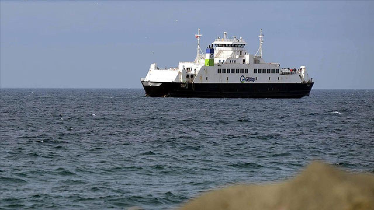 Geyikli-Bozcaada feribot seferlerine olumsuz hava engeli