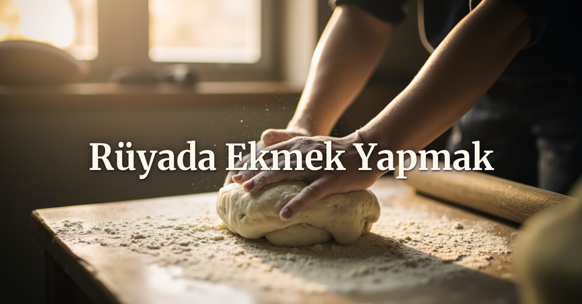 rüyada ekmek yapmak ne anlama gelir?