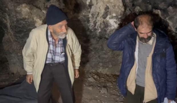 Uludağ'da mağarada yaşayan Tamer M.'yi 83 yaşındaki babası ikna etti