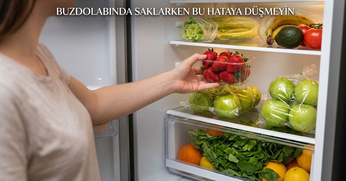 Buzdolabında sebze ve meyve saklarken yapılan en büyük hatalar