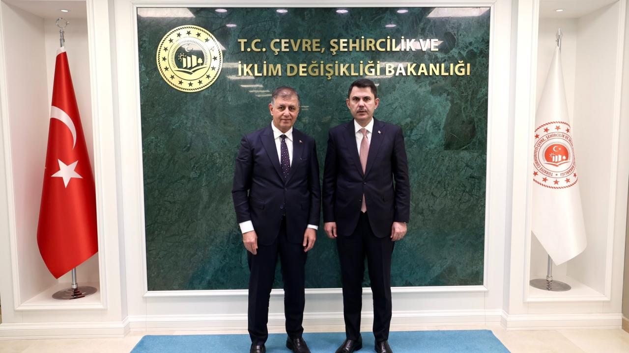 Bakan Murat Kurum, İzmir Büyükşehir Belediye Başkanı Cemil Tugay'ı kabul etti