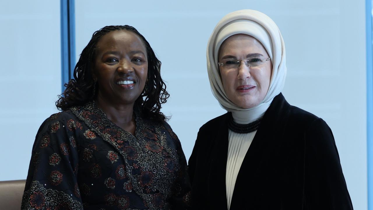 Emine Erdoğan, Kenya liderinin eşi Rachel Ruto ile görüştü