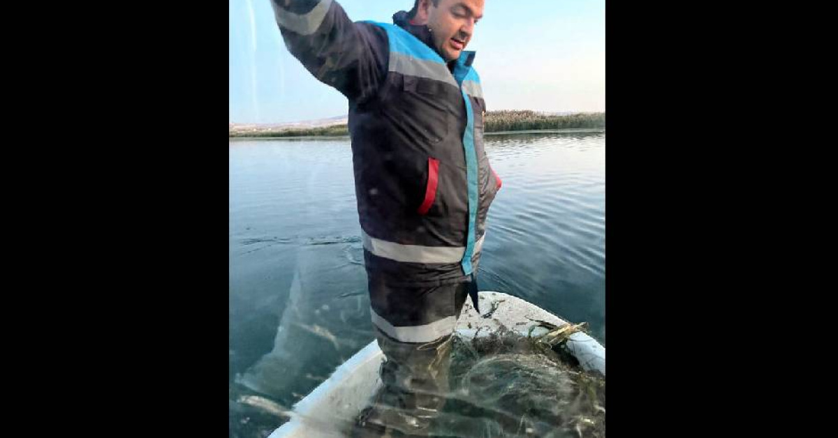 Kırıkkale Kapulukaya Barajı'nda hayalet ağ bulundu