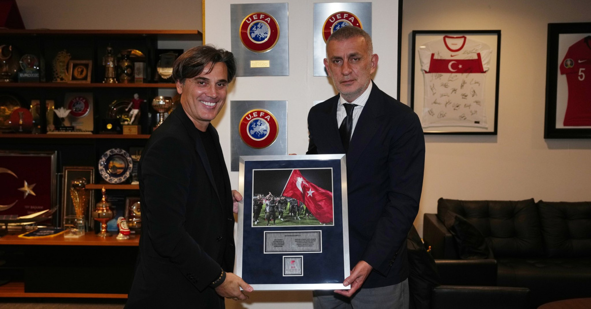 İbrahim Hacıosmanoğlu ve Vincenzo Montella vedalaştı
