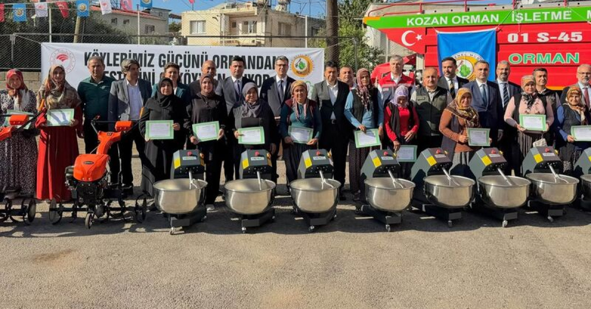 Kozan'da Kadınlara 840 Bin Liralık Makine Desteği Verildi