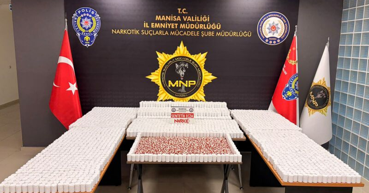 Manisa'da 225 Bin Sentetik Hap Operasyonu: 2 Tutuklama