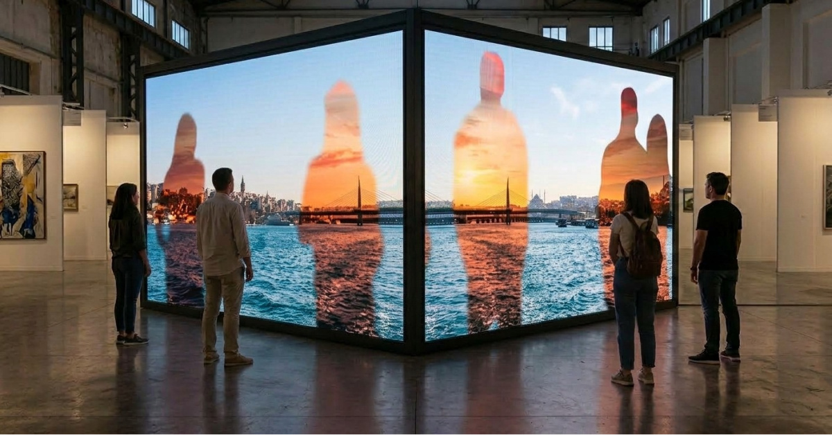 Balkan Karışman Seyir enstalasyonu Contemporary Istanbul'da