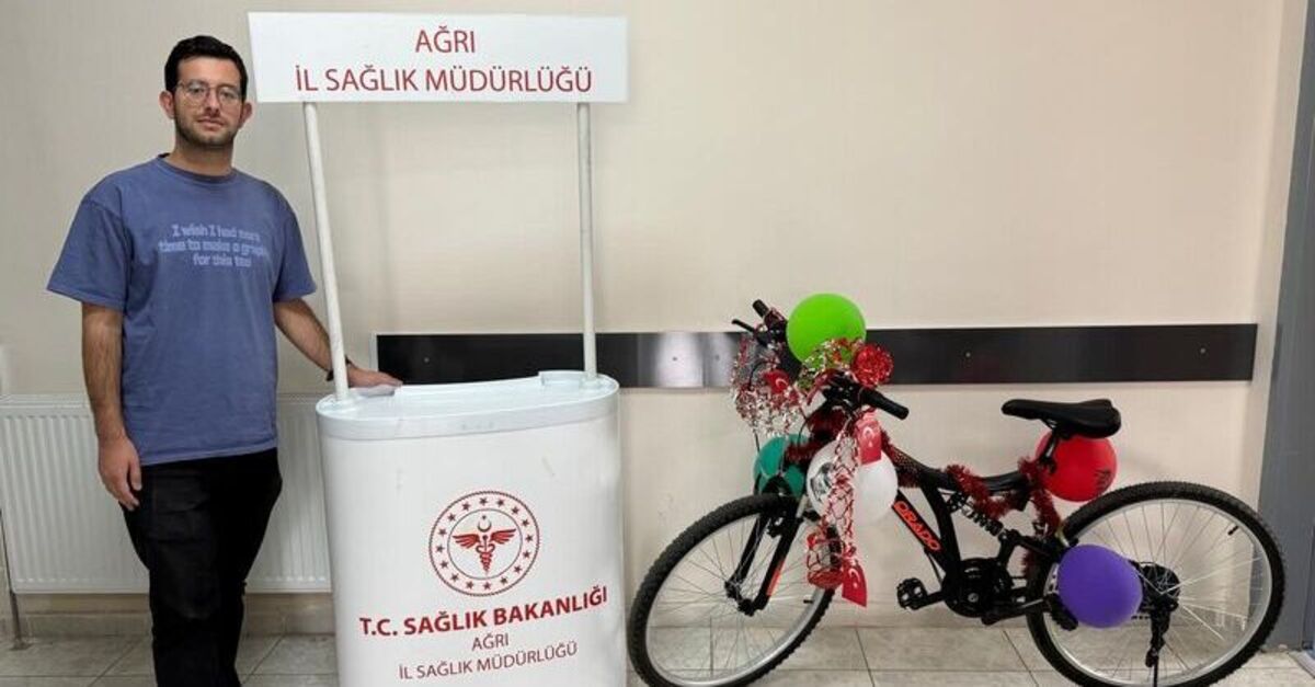 Ağrı'da sigarayı bırakana bisiklet kampanyası başlatıldı