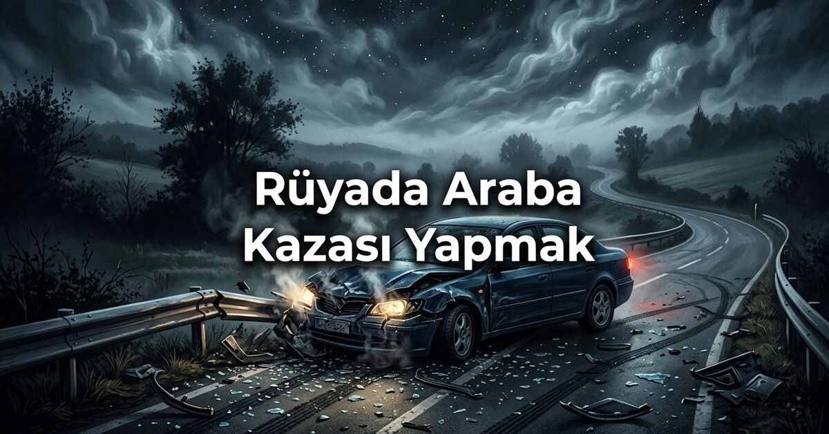 Rüyada araba kazası yapmak ne anlama gelir?