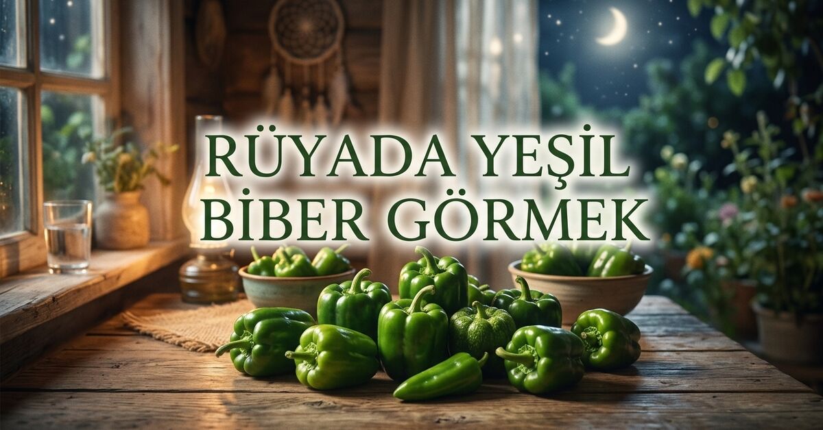 Rüyada yeşil biber görmek ne anlama gelir? Tatlı ve taze biber tabiri