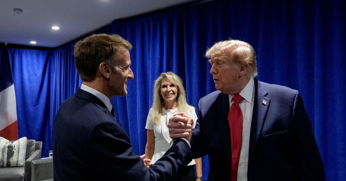 Macron ve Trump New York'ta harita krizi gölgesinde görüştü